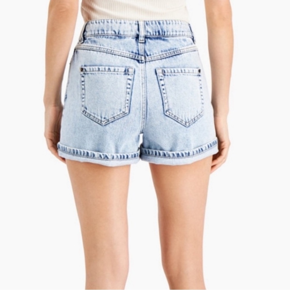 INC International Concepts Embroidered Denim High Rise Boho Jean Shorts - Picture 3 of 12